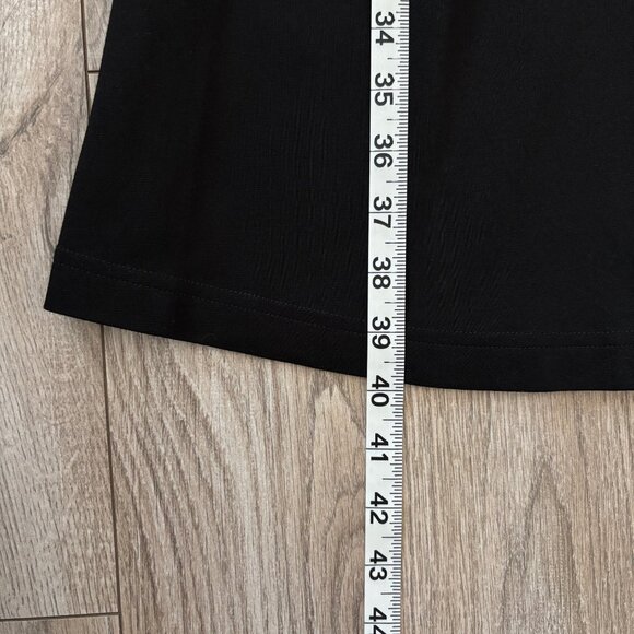 Eddie Bauer Faux Wrap Long Sleeve Black Dress Womens Size Small Travel Comfycore - Picture 7 of 13